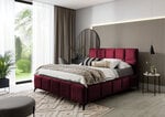 Кровать NORE Mist, 160x200 см, красная