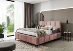 Кровать NORE Mist, 160x200 см, розовая