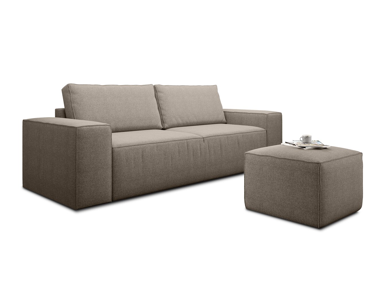 Sofa NORE Silla, smėlio spalvos цена и информация | Sofos | pigu.lt