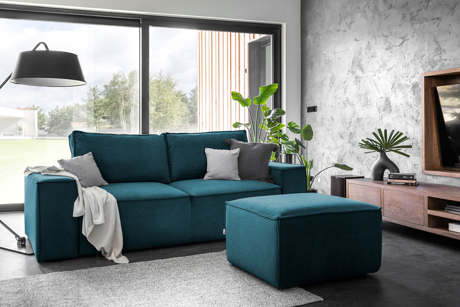 Sofa NORE Silla, mėlyna цена и информация | Sofos | pigu.lt