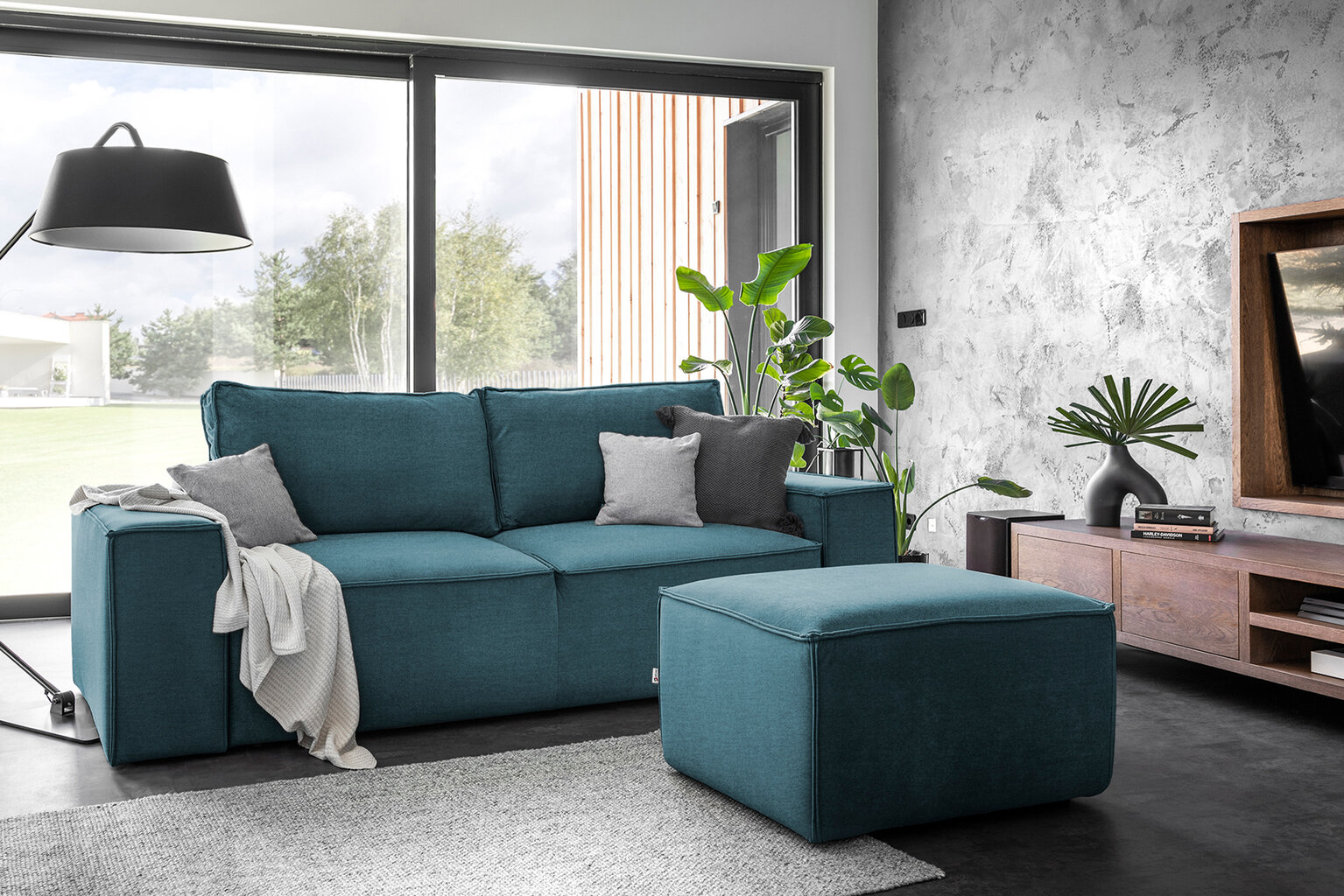 Sofa NORE Silla, mėlyna цена и информация | Sofos | pigu.lt