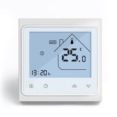 SPRING TR002 - 1W, Термостат для электрического напольного отопления, белый цена и информация | Нагревательные коврики для пола и зеркал | pigu.lt