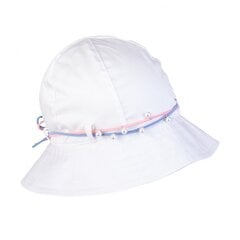 Хлопковая шапка - панама TuTu, белая цена и информация | Шапки, перчатки, шарфы для девочек | pigu.lt