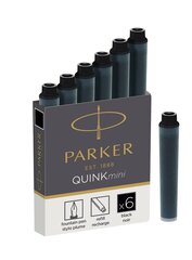 Стержни Parker Quink Mini, 6 шт. цена и информация | Письменные принадлежности | pigu.lt