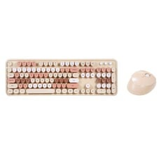 Беспроводной комплект клавиатура+мышь MOFII Sweet 2.4G, бело-бежевый цена и информация | Клавиатуры | pigu.lt