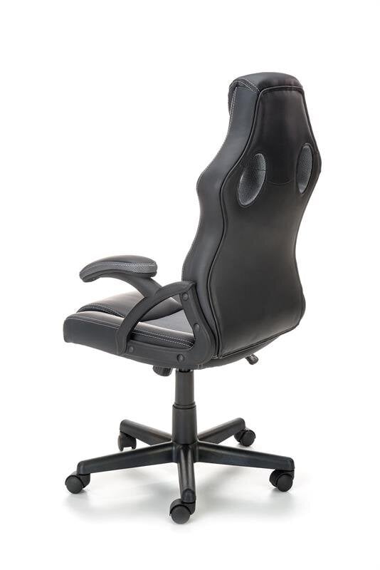 Biuro kėdė Halmar Berkel, juoda/pilka kaina ir informacija | Biuro kėdės | pigu.lt