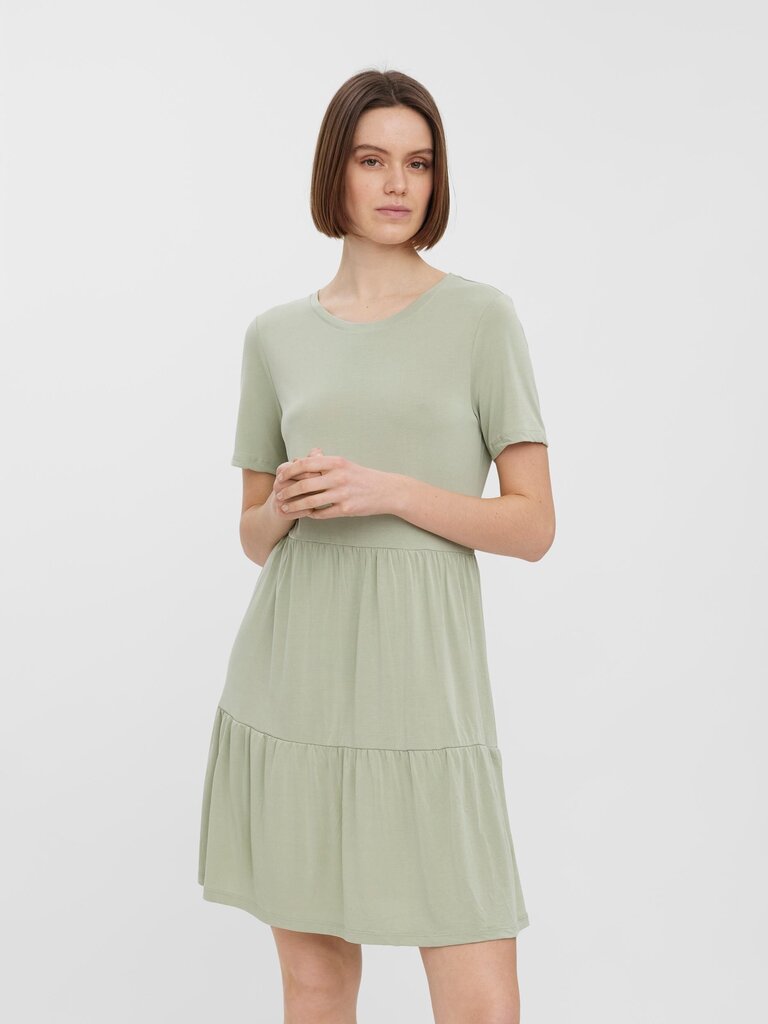 Vero Moda moteriška suknelė 10248703*03, šviesiai žalia 5715100908242 цена и информация | Suknelės | pigu.lt