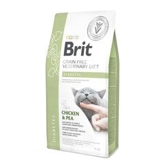 Brit GF Veterinary Diets suaugusioms katėms su vištiena ir žirniais Diabetes, 5 kg kaina ir informacija | Sausas maistas katėms | pigu.lt