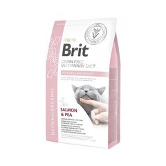 Brit GF Veterinary Diets для взрослых кошек с лососем и горохом Hypoallergenic, 2 кг цена и информация | Сухой корм для кошек | pigu.lt
