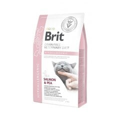 Brit GF Veterinary Diets suaugusioms katėms su lašiša ir žirniais Hypoallergenic, 5 kg kaina ir informacija | Sausas maistas katėms | pigu.lt