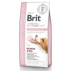 Brit GF Veterinary Diets для взрослых собак, корм с лососем и горохом Hypoallergenic, 12 кг цена и информация |  Сухой корм для собак | pigu.lt