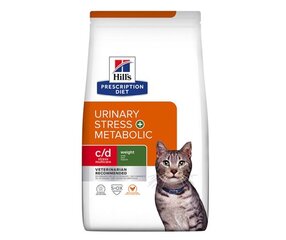 Hill's Prescription Diet C/D Urinary Stress + Metabolic katėms, 3 kg kaina ir informacija | Sausas maistas katėms | pigu.lt