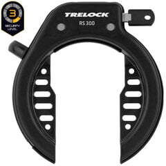 Dviračio užraktas Trelock RS 300 AZ Flex Mount, 61 mm, juodas kaina ir informacija | Užraktai dviračiams | pigu.lt