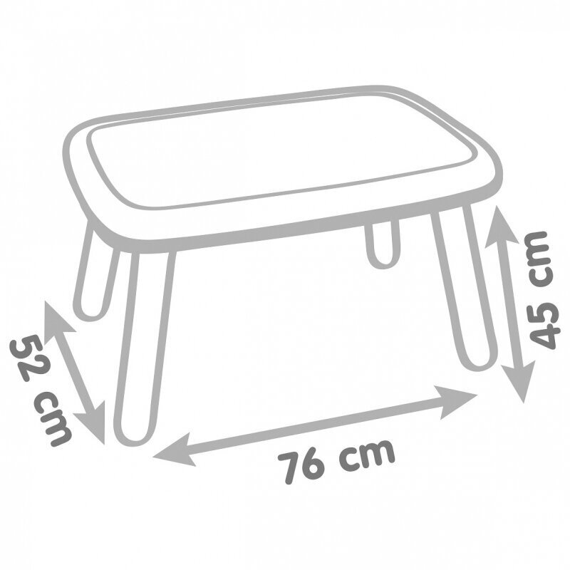 Vaikiškas staliukas baltas ir smėlio spalvos 76 x 52 cm kaina ir informacija | Vaikiškos kėdutės ir staliukai | pigu.lt