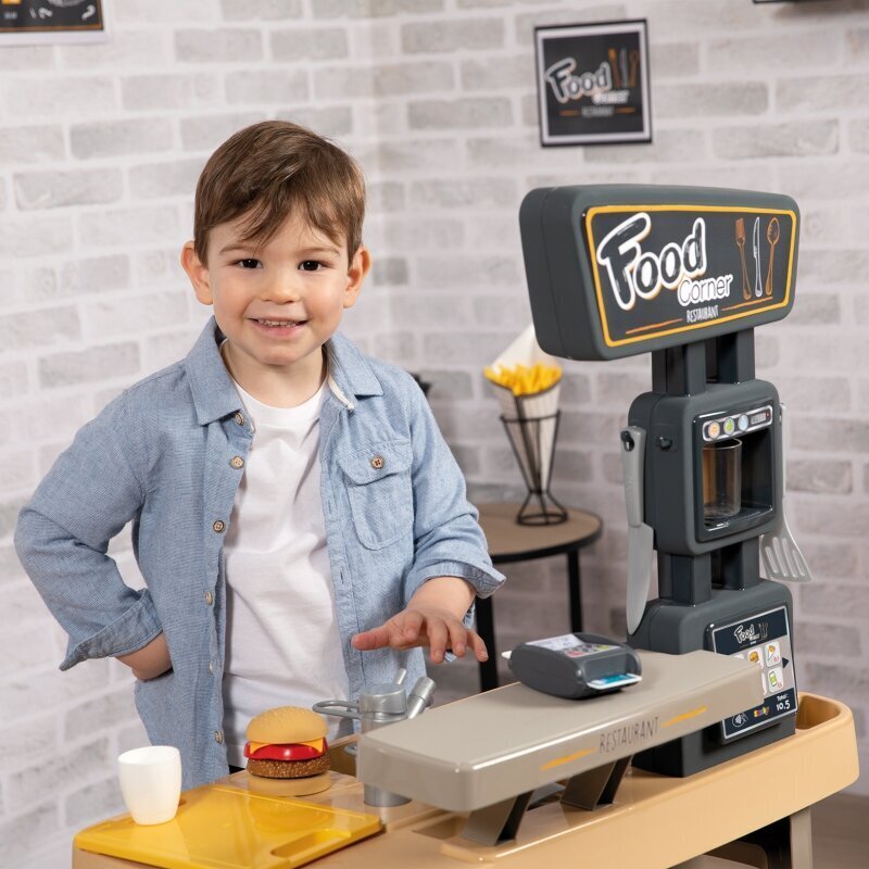 Žaidimų virtuvė su kasos aparatu ir virtuvėle цена и информация | Žaislai mergaitėms | pigu.lt