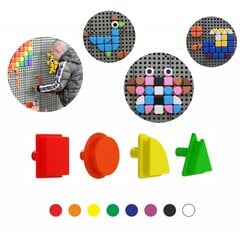 8 spalvų geometrinės figūros kaina ir informacija | Lavinamieji žaislai | pigu.lt
