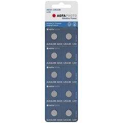 AgfaPhoto Alkaline Button Cell elementai AG10 LR54 B10 kaina ir informacija | Elementai | pigu.lt