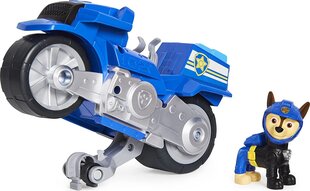 Paw Patrol Moto Pups - Chase - роскошный автомобиль - мотоцикл с коллекционной фигуркой Chase цена и информация | Игрушки для мальчиков | pigu.lt