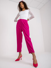 Женские брюки цвета фуксии из ткани цена и информация | Брюки | pigu.lt