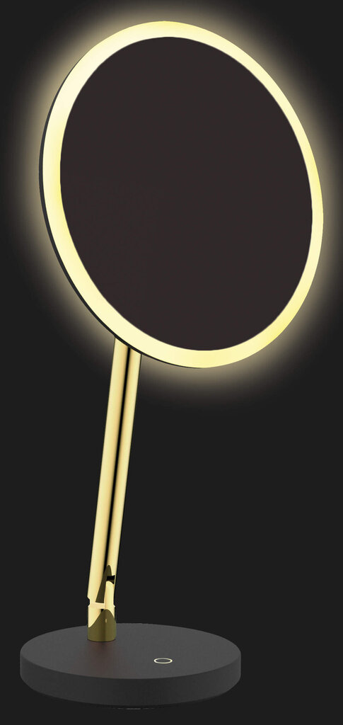 Kosmetinis veidrodis su LED Deante Silia ADI_Z812, Gold kaina ir informacija | Vonios kambario aksesuarai | pigu.lt