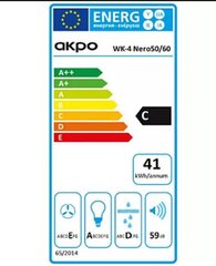 Akpo WK-4 Nero 60 W цена и информация | Вытяжки на кухню | pigu.lt