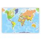 Kamštinis paveikslas - Spalvotas pasaulio žemėlapis. Lietuvių kalba 150x100cm kaina ir informacija | Reprodukcijos, paveikslai | pigu.lt