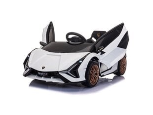 Lamborghini Sian, 12v, Двери-бабочки, белый цена и информация | Электромобили для детей | pigu.lt
