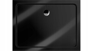 Stačiakampis dušo padėklas Mexen Flat Slim su sifonu, Black+Chrome, 120x80,90 cm kaina ir informacija | Dušo padėklai | pigu.lt