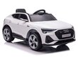 Audi E-tron, balta su MP4 ekranu kaina ir informacija | Elektromobiliai vaikams | pigu.lt
