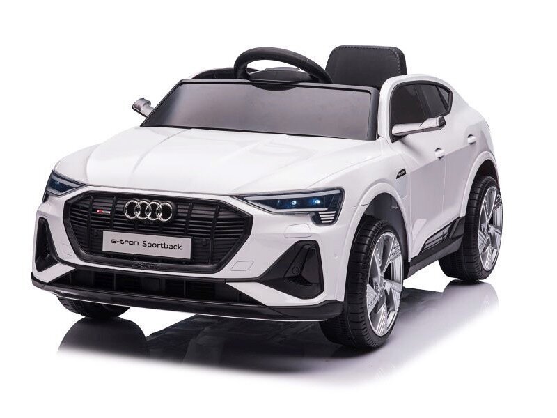 Audi E-tron, balta su MP4 ekranu kaina ir informacija | Elektromobiliai vaikams | pigu.lt