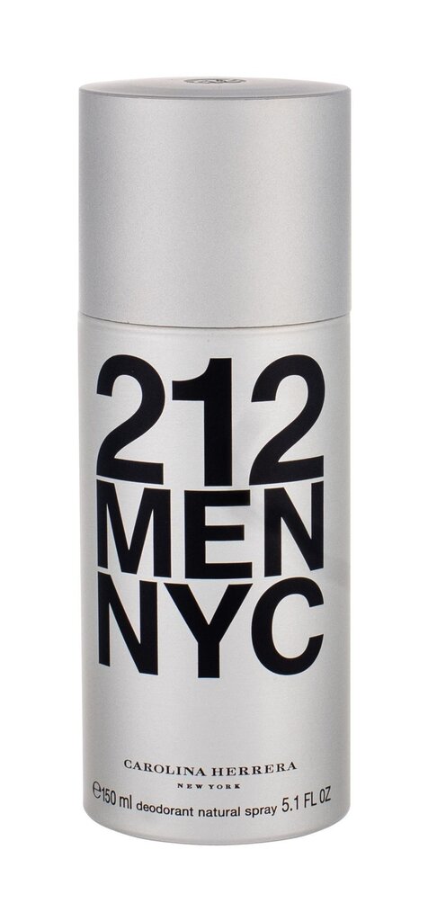 Purškiamas dezodorantas Carolina Herrera 212 Men vyrams 150 ml цена и информация | Parfumuota kosmetika vyrams | pigu.lt