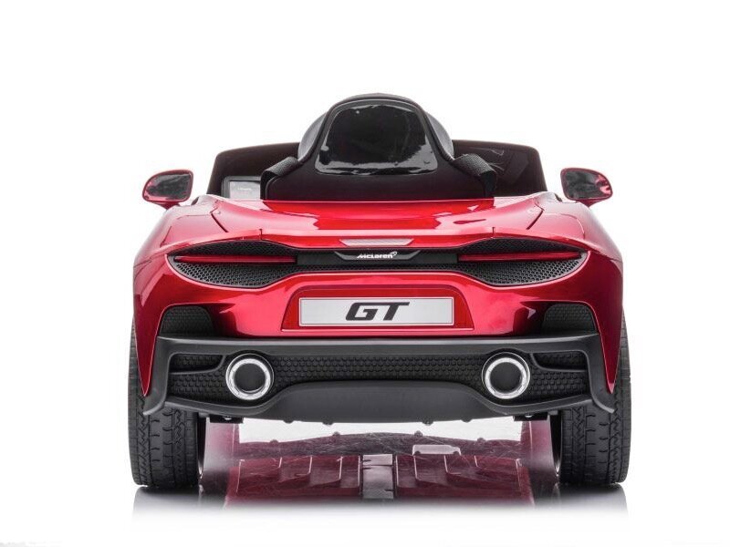 McLaren GT 12v su muzikos moduliu, blizgus raudonas kaina ir informacija | Elektromobiliai vaikams | pigu.lt