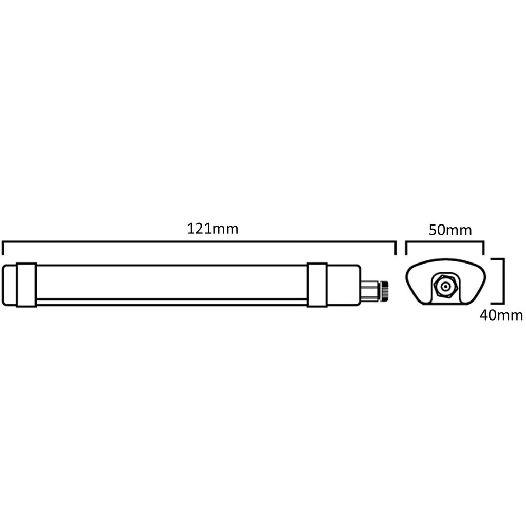 LED IP65 šviestuvas G.LUX GR-LED-TRI-PROOF-36W-1200mm kaina ir informacija | Lubiniai šviestuvai | pigu.lt