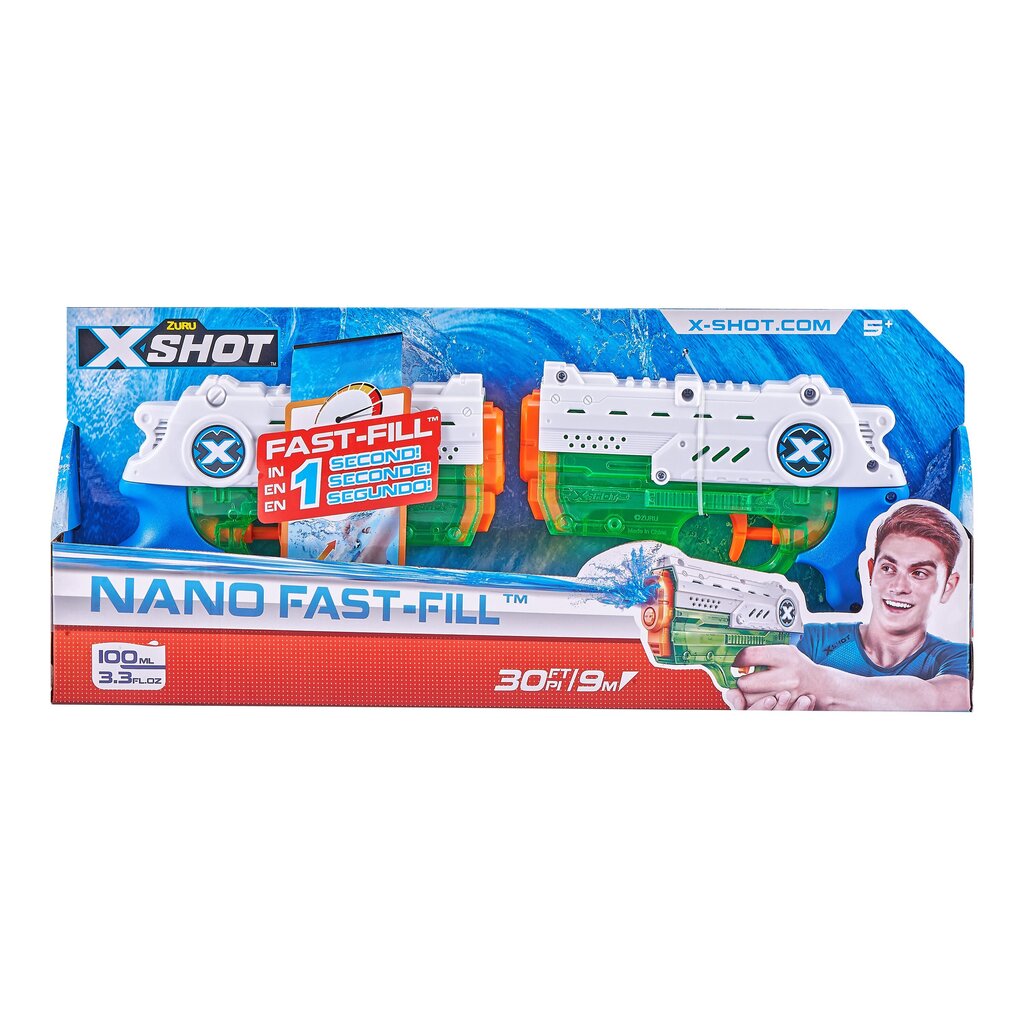 Vandens šautuvas Xshot Fast-Fill, 2 vnt., 56334 цена и информация | Vandens, smėlio ir paplūdimio žaislai | pigu.lt