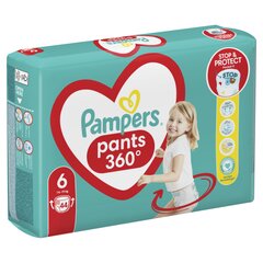 Подгузники-трусики Pampers Pants, 6 Размер, 14-19 кг, 44 шт. цена и информация | Подгузники | pigu.lt