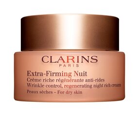 Naktinis veido kremas Clarins Extra-Firming Nuit Regenerating 50 ml kaina ir informacija | Veido kremai | pigu.lt