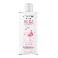 Gaivinantis rožių vanduo Equilibra Rosa Regenerating Pure Refreshing Water, 200ml kaina ir informacija | Veido prausikliai, valikliai | pigu.lt