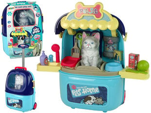 Салон красоты "Кошка" для девочки Lean Toys, синий цена и информация | Игрушки для девочек | pigu.lt