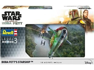 Сборная пластиковая модель Revell - Star Wars The Book of Boba Fett: Boba Fett‘s Starship, 1/88, 06785 цена и информация | Конструкторы и кубики | pigu.lt