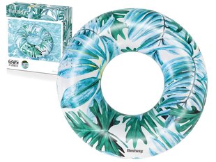 Надувной круг для плавания Bestway, 119 см, синий цена и информация | Надувные и пляжные товары | pigu.lt