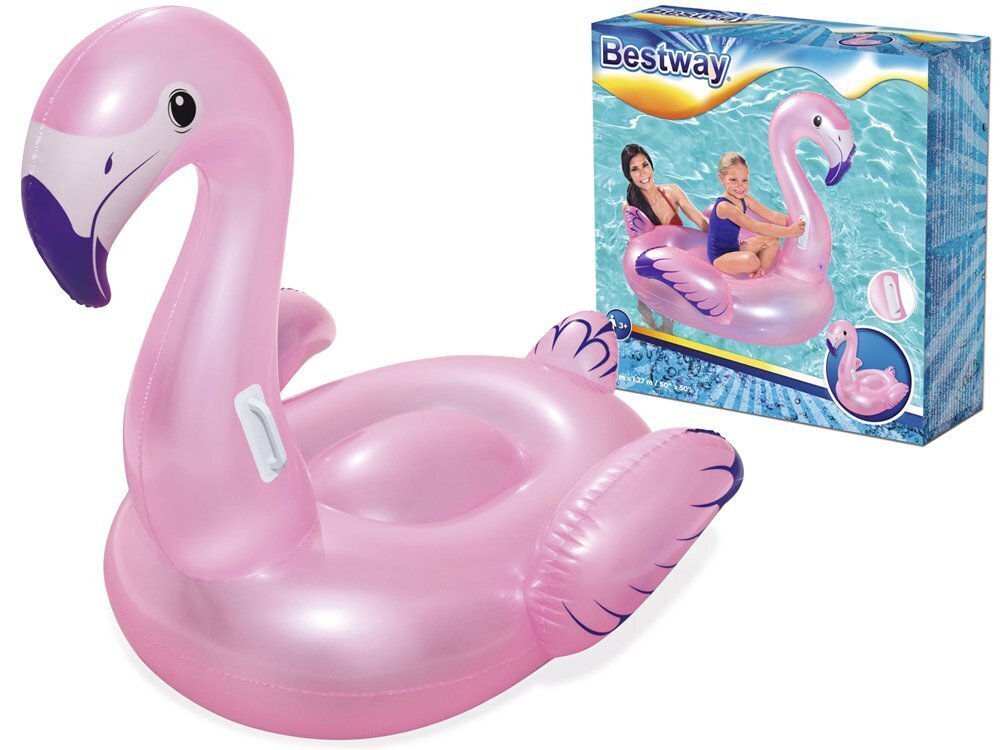 Pripučiamas plaustas Bestway Flamingas kaina ir informacija | Pripučiamos ir paplūdimio prekės | pigu.lt