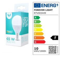 Светодиодная лампа Forever Light E14 G45 10W 230V 3000K 900lm цена и информация | Электрические лампы | pigu.lt