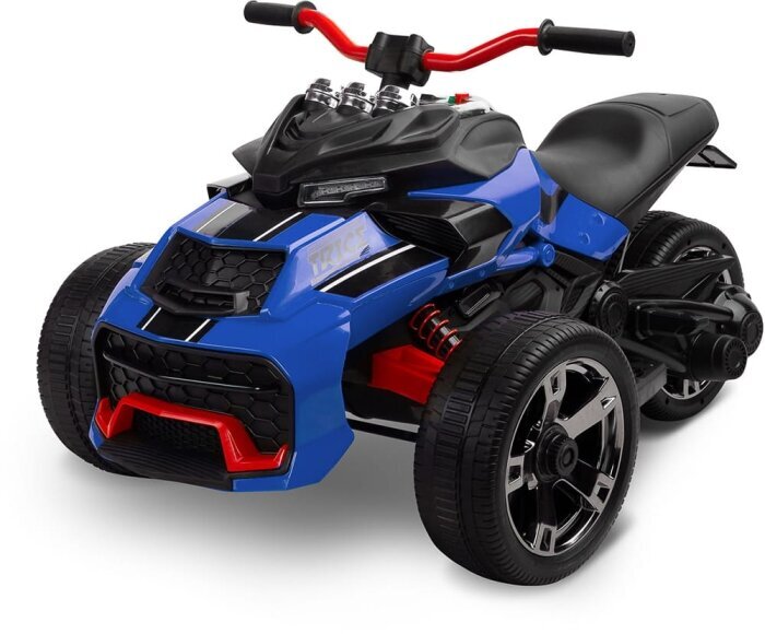 Vienvietis vaikiškas elektromobilis Toyz Trice, mėlynas kaina ir informacija | Elektromobiliai vaikams | pigu.lt