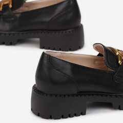 Черные туфли на толстой подошве с пряжкой цена и информация | Женские туфли | pigu.lt