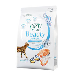OPTIMEAL™ Beauty Podium begrūdis maistas katėms su jūrinio maisto formule, 1.5 kg kaina ir informacija | Sausas maistas katėms | pigu.lt