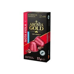 Aroma Gold Nota Viola Decaffeinato kavos kapsulės be kofeino, 10 kapsulių kaina ir informacija | Kava, kakava | pigu.lt