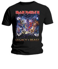 Iron Maiden Мужская футболка с короткими рукавами Legacy Of The Beast цена и информация | Мужские футболки | pigu.lt