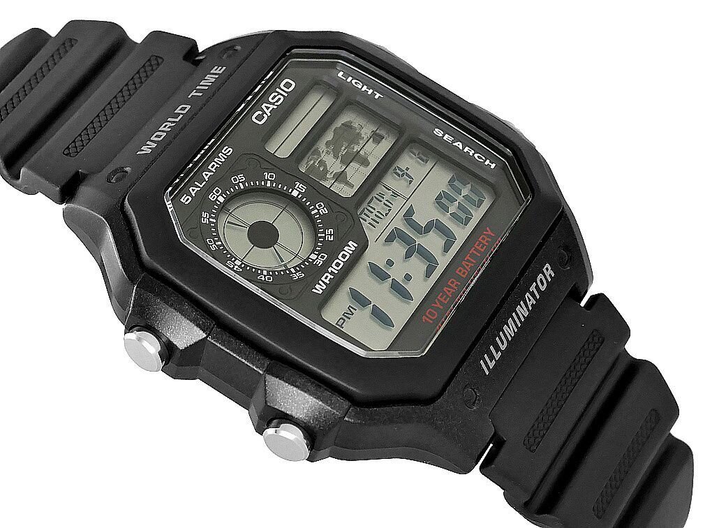 Vyriškas laikrodis Casio AE-1200WH-1AVEF VVA2783 цена и информация | Vyriški laikrodžiai | pigu.lt