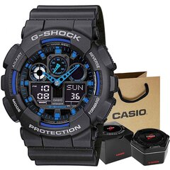 Наручные часы Casio G-Shock GA-100-1A2ER 20 Bar VVA2908 цена и информация | Мужские часы | pigu.lt