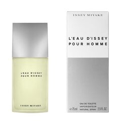 Мужская парфюмерия L'eau D'issey Homme Issey Miyake EDT: Емкость - 75 ml цена и информация | Мужские духи | pigu.lt